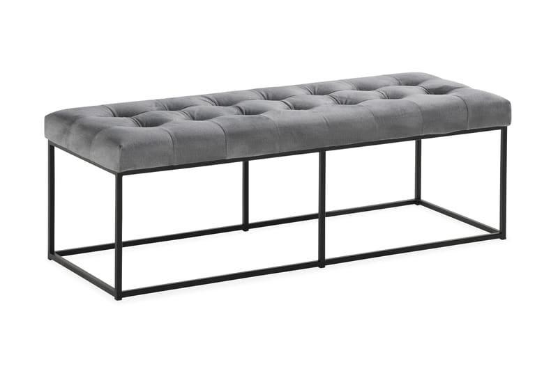 Istuinpenkki Rebeca 120 cm Neliö - Harmaa - Huonekalut - Tuoli & nojatuoli - Penkki - Eteispenkki