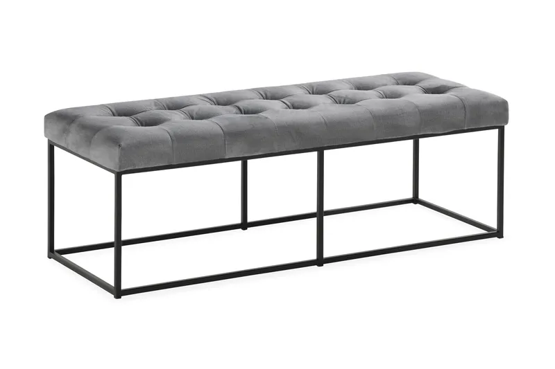 Istuinpenkki Rebeca 120 cm Neliö - Harmaa - Huonekalut - Tuoli & nojatuoli - Penkki - Eteispenkki