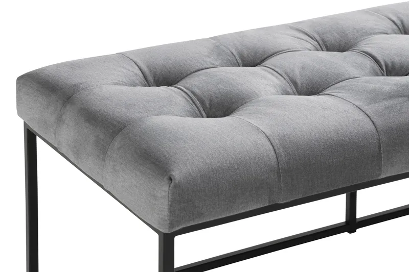 Istuinpenkki Rebeca 120 cm Neliö - Harmaa - Huonekalut - Tuoli & nojatuoli - Penkki - Eteispenkki