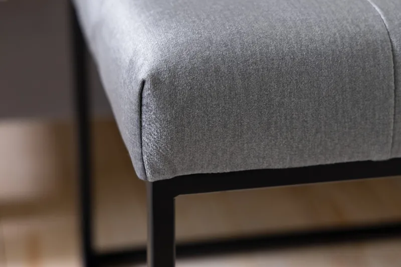 Istuinpenkki Rebeca 120 cm Neliö - Harmaa - Huonekalut - Tuoli & nojatuoli - Penkki - Eteispenkki