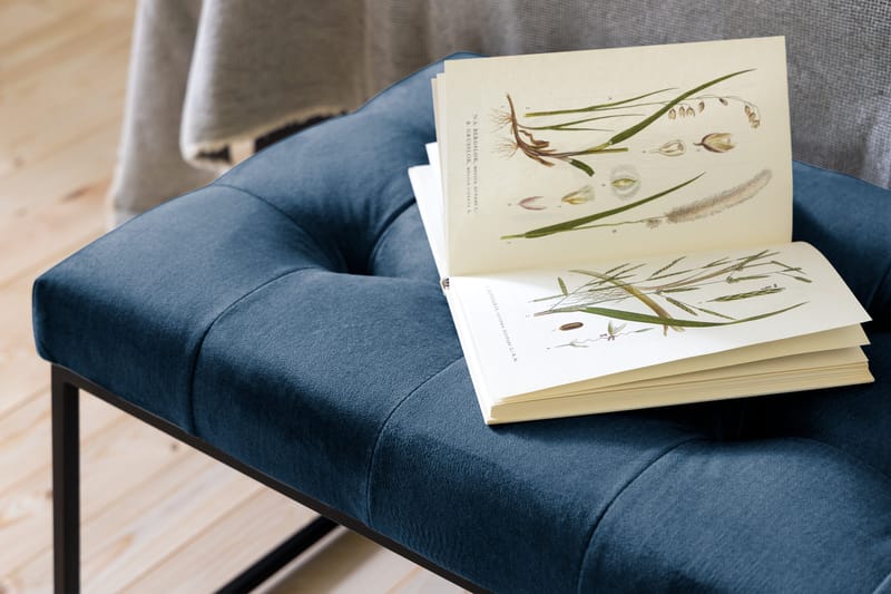 Istuinpenkki Rebeca 120 cm Neliö - Sininen - Huonekalut - Tuoli & nojatuoli - Penkki - Eteispenkki