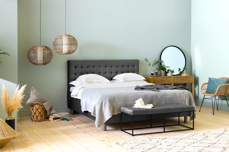 Istuinpenkki Rebeca 120 cm Neliö - Tummanharmaa - Huonekalut - Tuoli & nojatuoli - Penkki - Eteispenkki