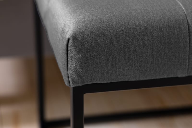 Istuinpenkki Rebeca 120 cm Neliö - Tummanharmaa - Huonekalut - Tuoli & nojatuoli - Penkki - Eteispenkki