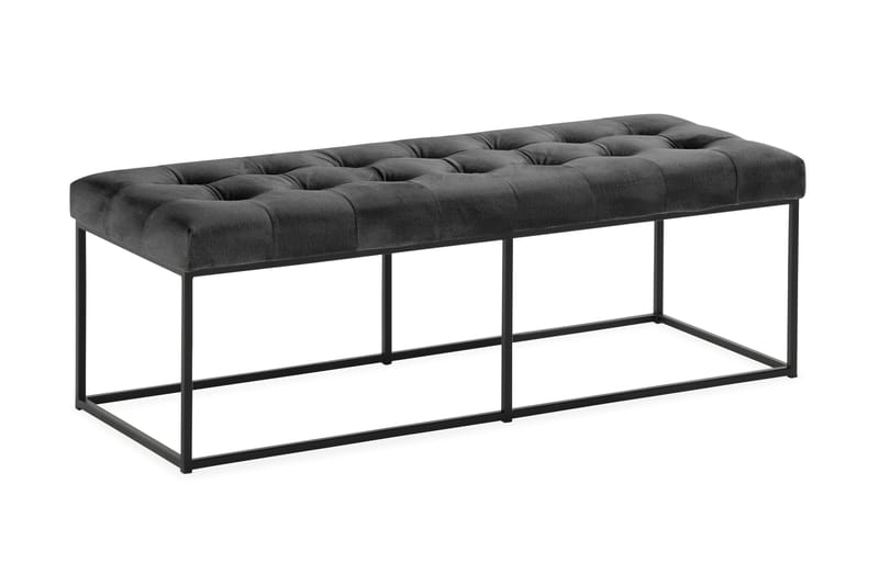 Istuinpenkki Rebeca 120 cm Neliö - Tummanharmaa - Huonekalut - Tuoli & nojatuoli - Penkki - Eteispenkki