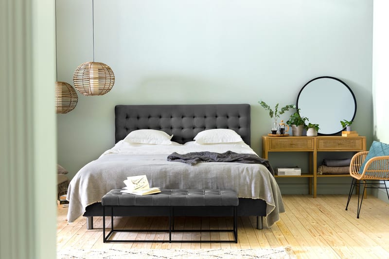 Istuinpenkki Rebeca 120 cm Neliö - Tummanharmaa - Huonekalut - Tuoli & nojatuoli - Penkki - Eteispenkki