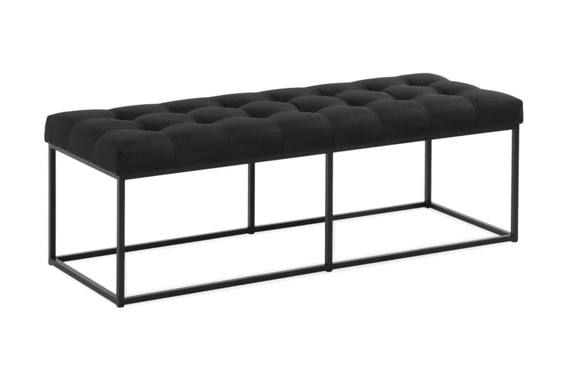 Istuinpenkki Rebeca 120 cm Ruutu, Musta