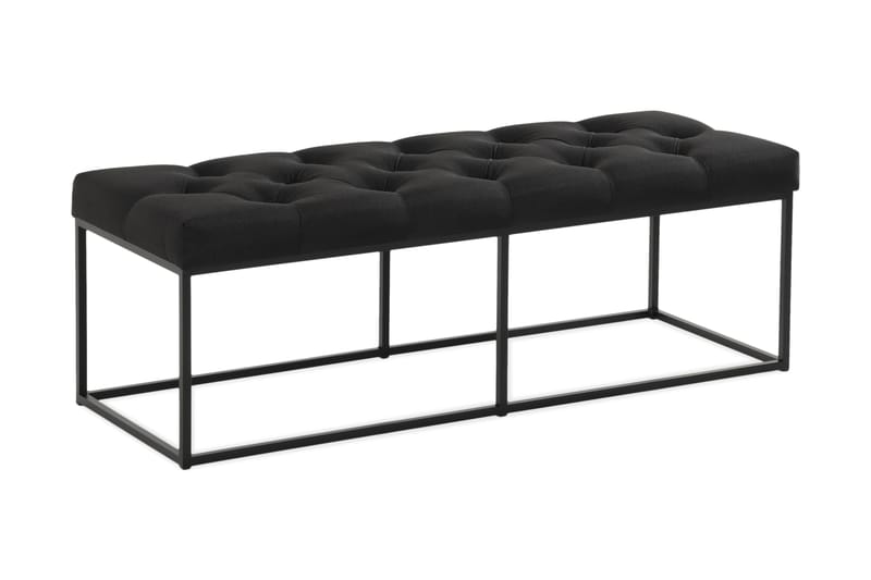 Istuinpenkki Rebeca 120 cm Topattu, Musta