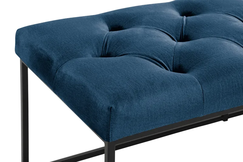 Istuinpenkki Rebeca 120 cm Topattu - Sininen - Huonekalut - Tuoli & nojatuoli - Penkki - Eteispenkki