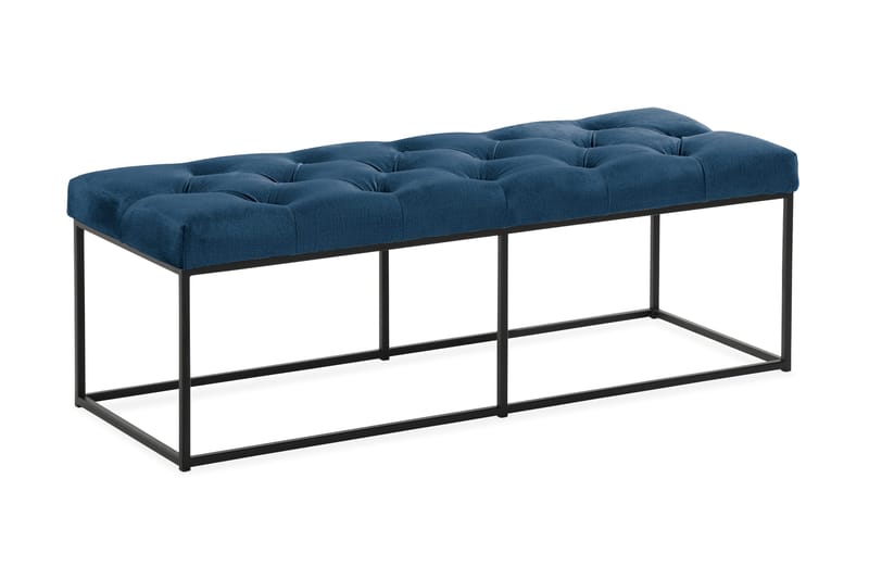 Istuinpenkki Rebeca 120 cm Topattu - Sininen - Huonekalut - Tuoli & nojatuoli - Penkki - Eteispenkki