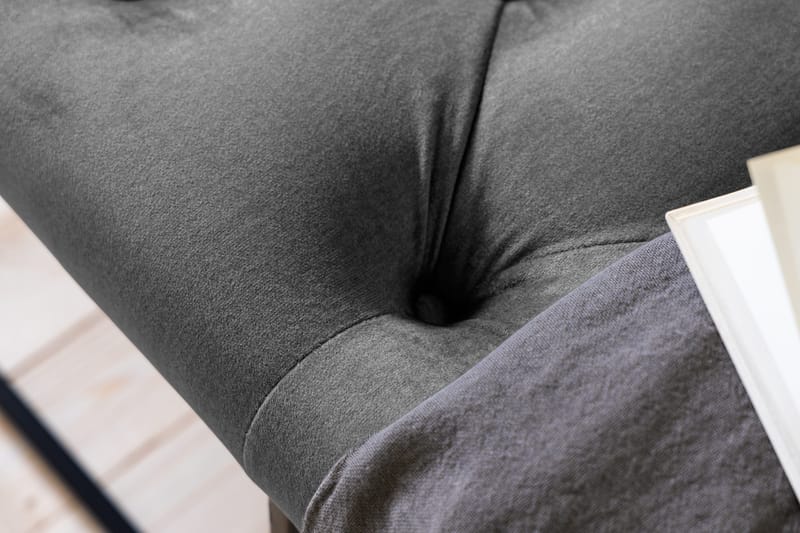 Istuinpenkki Rebeca 120 cm Topattu - Tummanharmaa - Huonekalut - Tuoli & nojatuoli - Penkki - Eteispenkki