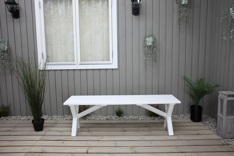 Istuinpenkki Scottsdale 140 cm Valkoinen - KWA - Huonekalut - Tuoli & nojatuoli - Penkki - Eteispenkki
