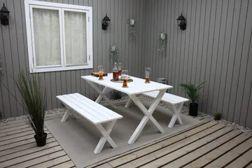 Istuinpenkki Scottsdale 140 cm Valkoinen - KWA - Huonekalut - Tuoli & nojatuoli - Penkki - Eteispenkki