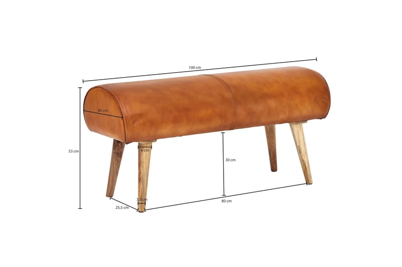 Istuinpenkki Teasa - Ruskea - Huonekalut - Tuoli & nojatuoli - Penkki - Eteispenkki