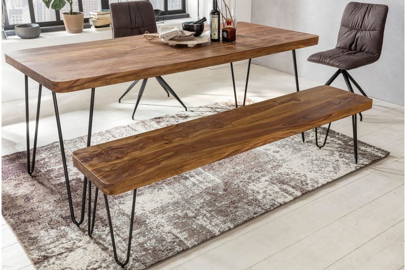 Istuinpenkki Vanlew - Puu/Luonnonväri - Huonekalut - Tuoli & nojatuoli - Penkki - Eteispenkki