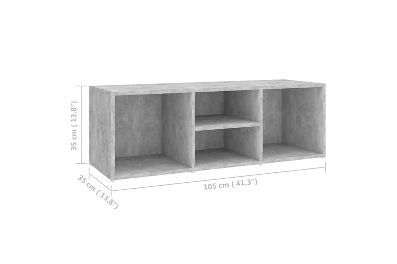 Kenkäpenkki 105x35x35 cm - Betoninharmaa - Huonekalut - Tuoli & nojatuoli - Penkki - Eteispenkki - Kenkäteline penkillä