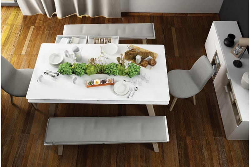 Pöytä 4You Valkoinen - VOX - Huonekalut - Tuoli & nojatuoli - Penkki - Eteispenkki