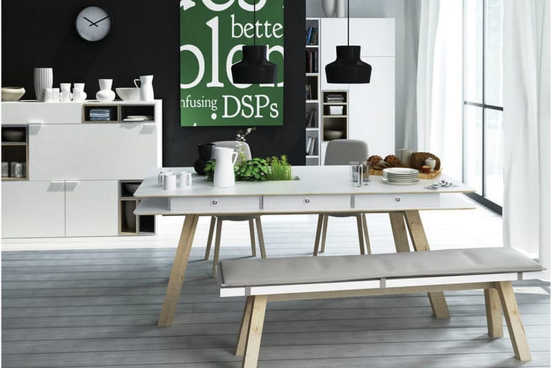 Pöytä 4You Valkoinen - VOX - Huonekalut - Tuoli & nojatuoli - Penkki - Eteispenkki