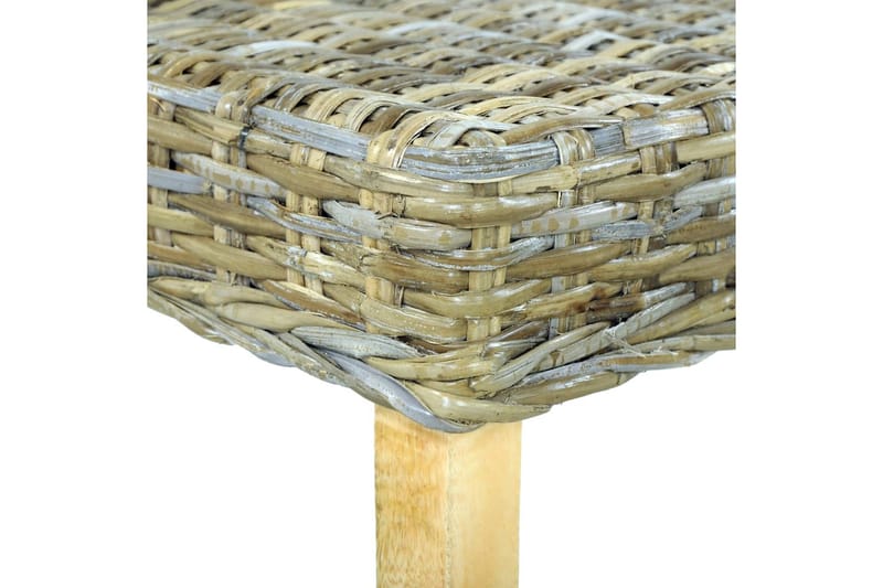 Penkki 110 cm luonnollinen kubu-rottinki ja täysi mangopuu - Ruskea - Huonekalut - Tuoli & nojatuoli - Penkki - Eteispenkki
