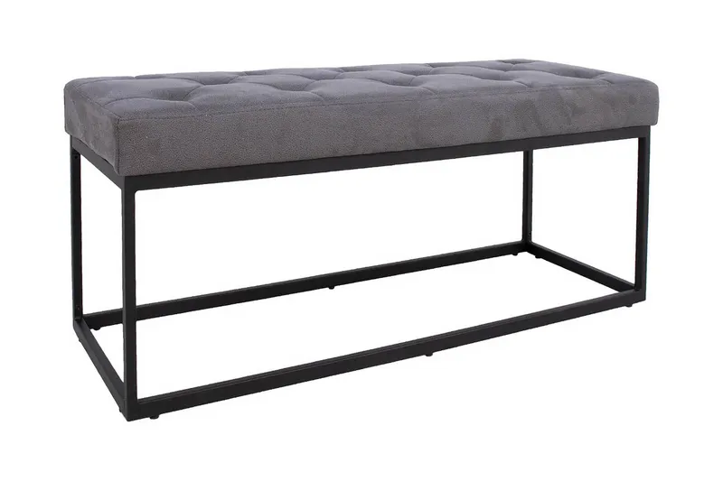 Penkki Brigite 100x35x47 cm Harmaa - Huonekalut - Tuoli & nojatuoli - Penkki - Eteispenkki