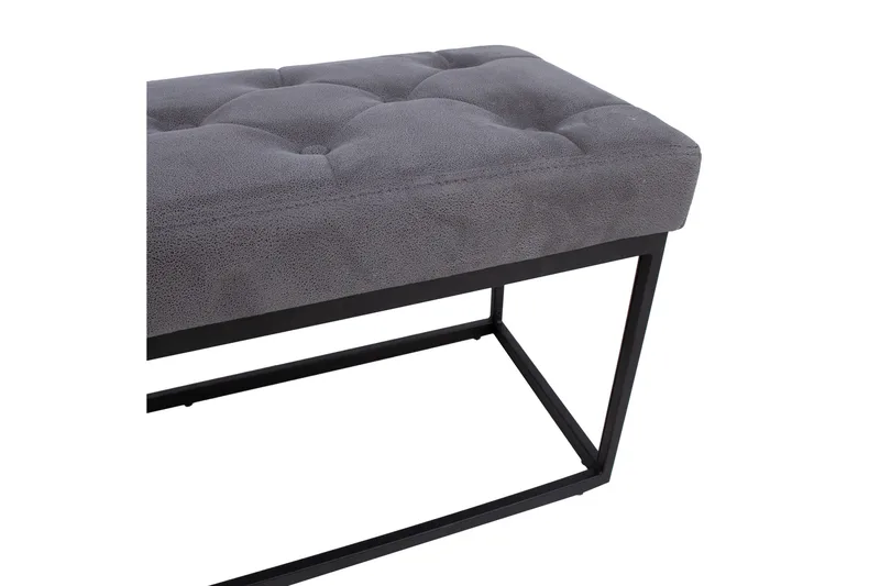 Penkki Brigite 100x35x47 cm Harmaa - Huonekalut - Tuoli & nojatuoli - Penkki - Eteispenkki