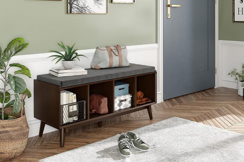 Penkki Brittany 118 cm Ruskea - Novogratz - Huonekalut - Tuoli & nojatuoli - Penkki - Eteispenkki