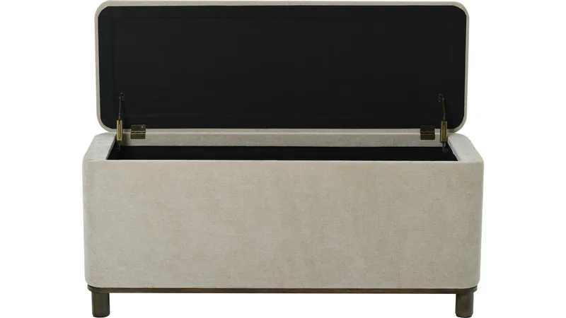 Penkki Fjalar säilytystilalla 110 cm - Beige - Huonekalut - Tuoli & nojatuoli - Penkki - Eteispenkki