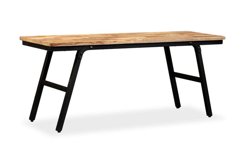 Penkki kierrätetty tiikki ja teräs 110x35x45 cm - Ruskea - Huonekalut - Tuoli & nojatuoli - Penkki - Eteispenkki