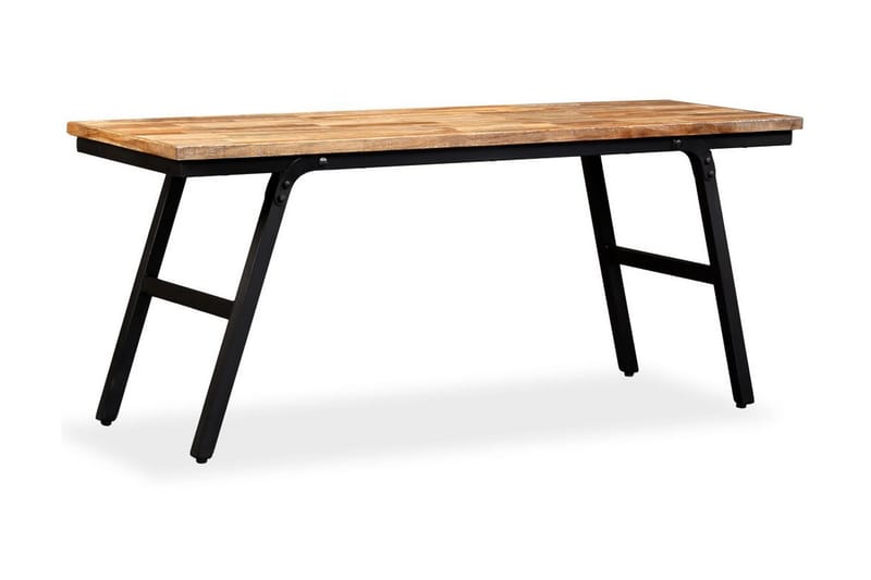 Penkki kierrätetty tiikki ja teräs 110x35x45 cm - Ruskea - Huonekalut - Tuoli & nojatuoli - Penkki - Eteispenkki