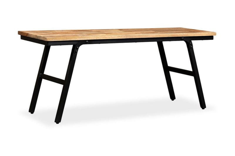 Penkki kierrätetty tiikki ja teräs 110x35x45 cm - Ruskea - Huonekalut - Tuoli & nojatuoli - Penkki - Eteispenkki