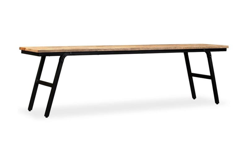 Penkki kierrätetty tiikki ja teräs 160x35x45 cm - Ruskea - Huonekalut - Tuoli & nojatuoli - Penkki - Eteispenkki