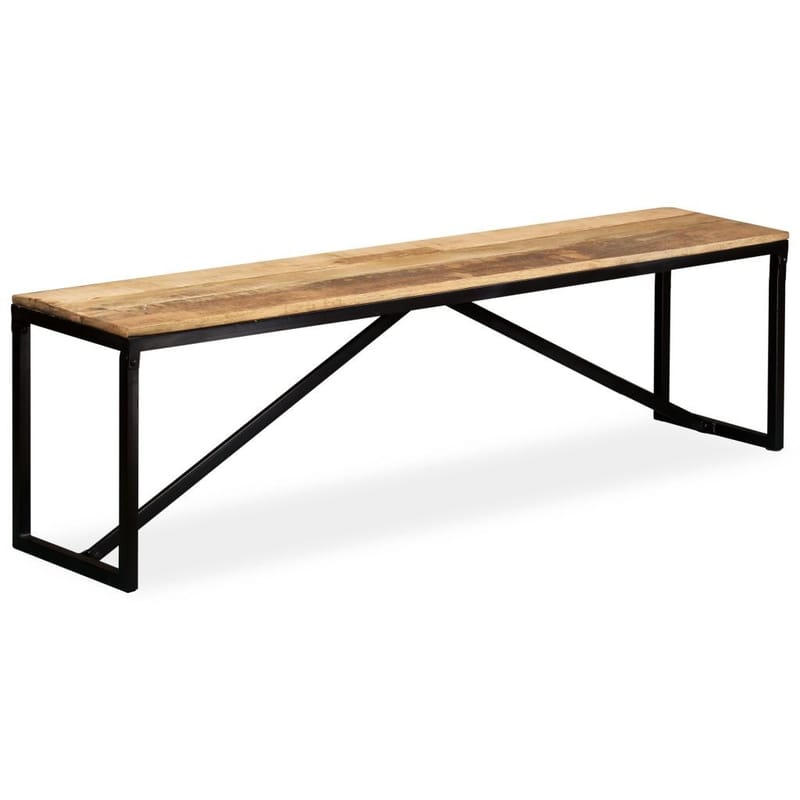 Penkki kiinteä mangopuu 160x35x45 cm - Ruskea - Huonekalut - Tuoli & nojatuoli - Penkki - Eteispenkki
