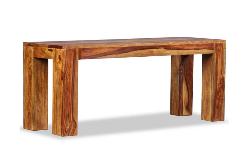Penkki Kiinteä seesampuu 110x35x45 cm - Ruskea - Huonekalut - Tuoli & nojatuoli - Penkki - Eteispenkki