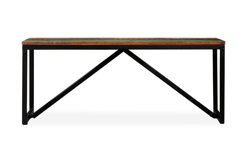 Penkki kiinteä uusiokäytetty puu 110x35x45 cm - Monivärinen - Huonekalut - Tuoli & nojatuoli - Penkki - Eteispenkki