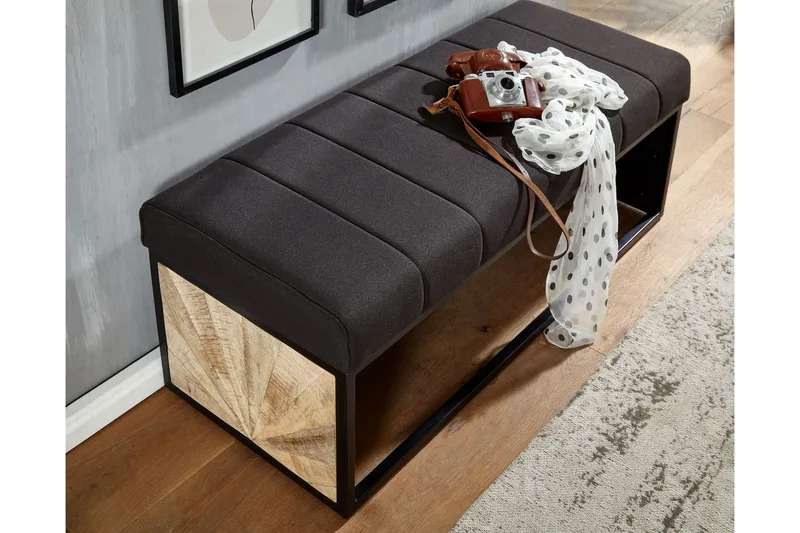 Penkki Kolanda 105 cm - Musta - Huonekalut - Tuoli & nojatuoli - Penkki - Eteispenkki