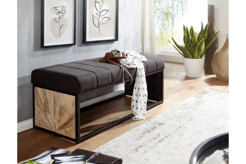 Penkki Kolanda 105 cm - Musta - Huonekalut - Tuoli & nojatuoli - Penkki - Eteispenkki