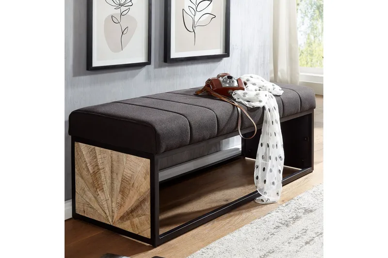 Penkki Kolanda 105 cm - Musta - Huonekalut - Tuoli & nojatuoli - Penkki - Eteispenkki