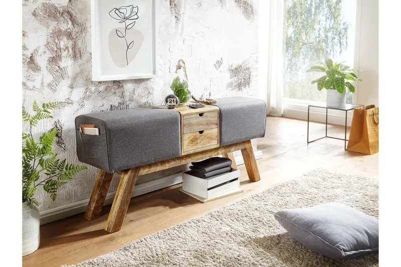 Penkki Kolanda 120 cm - Ruskea - Huonekalut - Tuoli & nojatuoli - Penkki - Eteispenkki