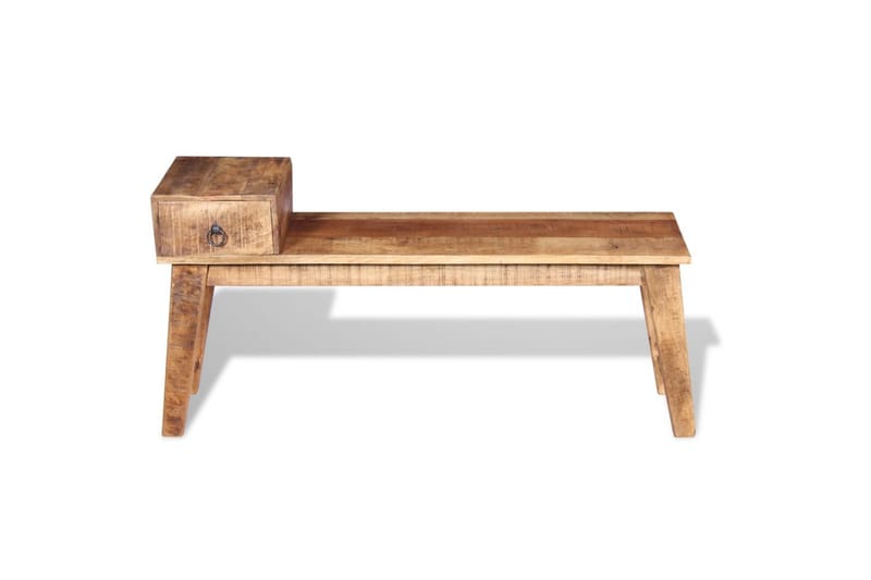 Penkki laatikolla täysi mangopuu 120x36x60 cm - Ruskea - Huonekalut - Tuoli & nojatuoli - Penkki - Eteispenkki