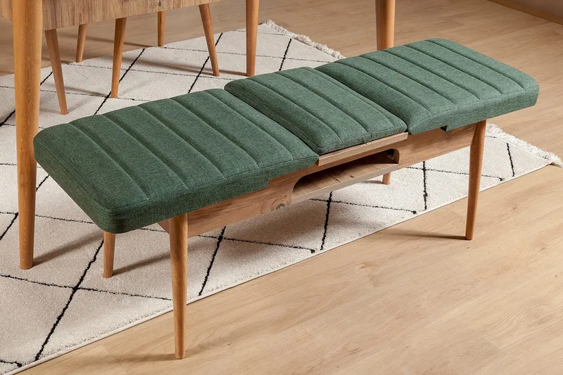 Penkki Vanlandingham 51 cm - Puu/Luonnonväri/Vihreä - Huonekalut - Tuoli & nojatuoli - Penkki - Eteispenkki