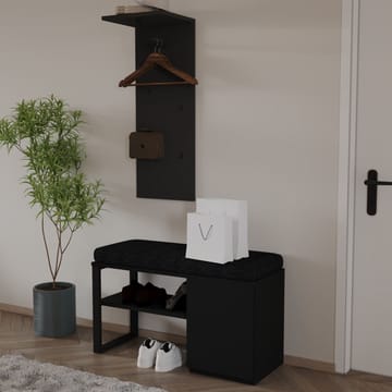 Uniqo eteisteline setti 35x90x35 cm - Musta - Huonekalut - Tuoli & nojatuoli - Penkki - Eteispenkki