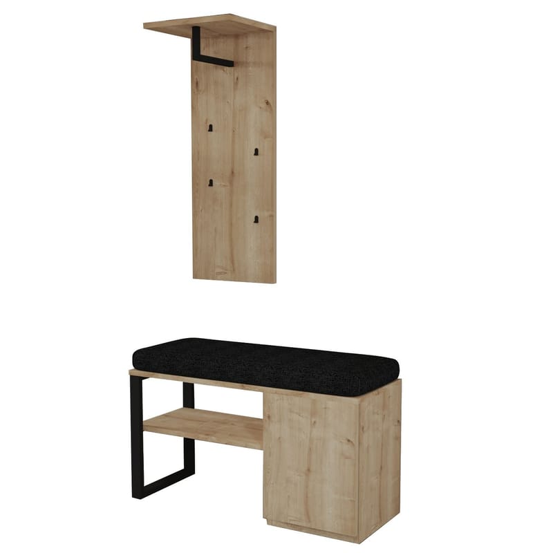 Uniqo eteisteline setti 35x90x35 cm, Sapphire Oak