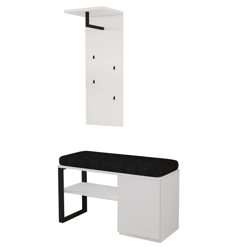 Uniqo eteisteline setti 35x90x35 cm - Valkoinen - Huonekalut - Tuoli & nojatuoli - Penkki - Eteispenkki