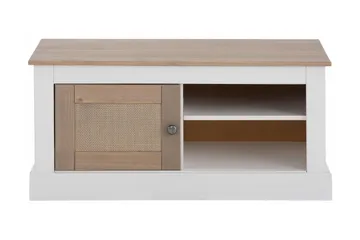 TV-taso Cradock 95 cm - Valkoinen/Harmaa - Huonekalut - TV- & Mediakalusteet - Tv taso & Mediataso