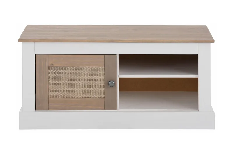 TV-taso Cradock 95 cm - Valkoinen/Harmaa - Huonekalut - TV- & Mediakalusteet - Tv taso & Mediataso
