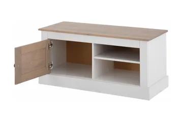 TV-taso Cradock 95 cm - Valkoinen/Harmaa - Huonekalut - TV- & Mediakalusteet - Tv taso & Mediataso
