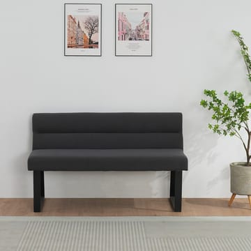 Matbänk Loft24 Antracit - Antrasiitti - Huonekalut - Tuoli & nojatuoli - Penkki - Penkki selkänojalla