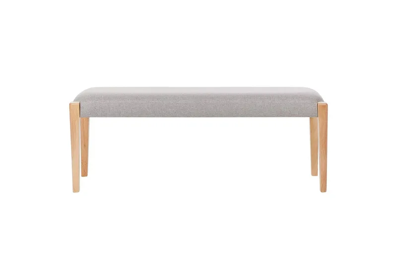 Pehmustettu penkki Elyria Harmaa/vaalea puu - Harmaa/vaalea puu - Huonekalut - Tuoli & nojatuoli - Penkki - Eteispenkki