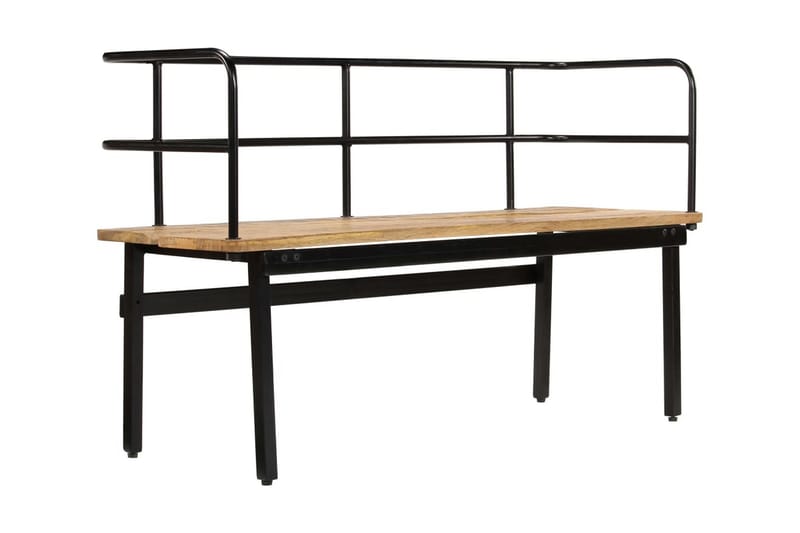 Penkki 120x40x70 cm mangopuu - Ruskea - Huonekalut - Tuoli & nojatuoli - Penkki - Penkki selkänojalla