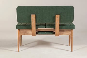 Penkki Vanlandingham 85 cm - Puu/Luonnonväri/Vihreä - Huonekalut - Tuoli & nojatuoli - Penkki - Penkki selkänojalla