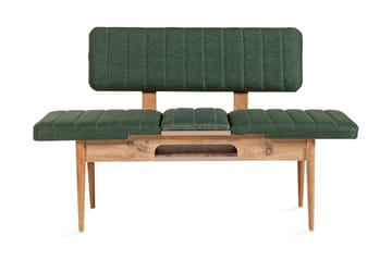 Penkki Vanlandingham 85 cm - Puu/Luonnonväri/Vihreä - Huonekalut - Tuoli & nojatuoli - Penkki - Penkki selkänojalla